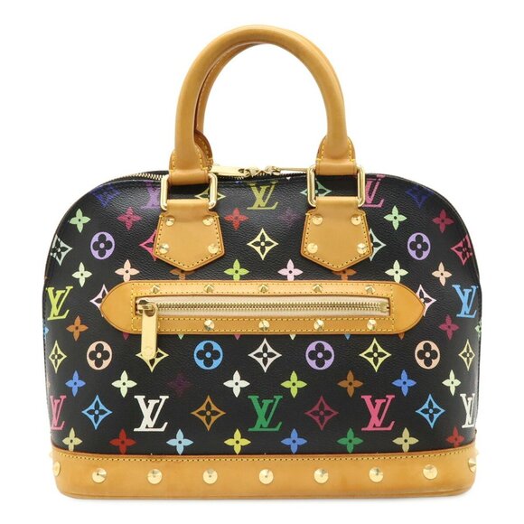 LOUIS VUITTON Black Monogram Alma Bag - Picture 1 of 9
